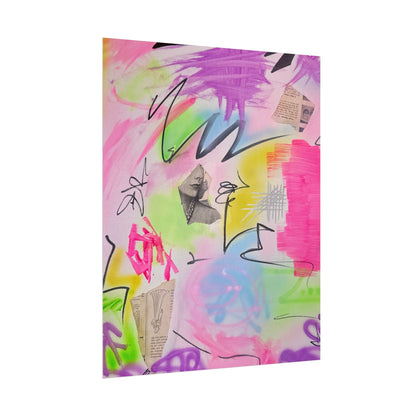 "pastel static" airbrush rolled print