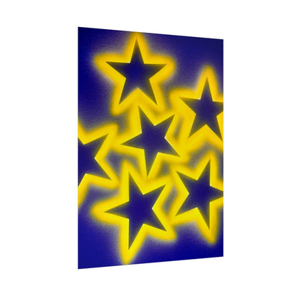 "cosmic crush" airbrush rolled print