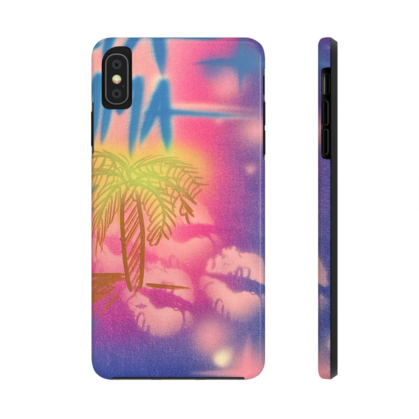 "glowy night" airbrush iPhone case