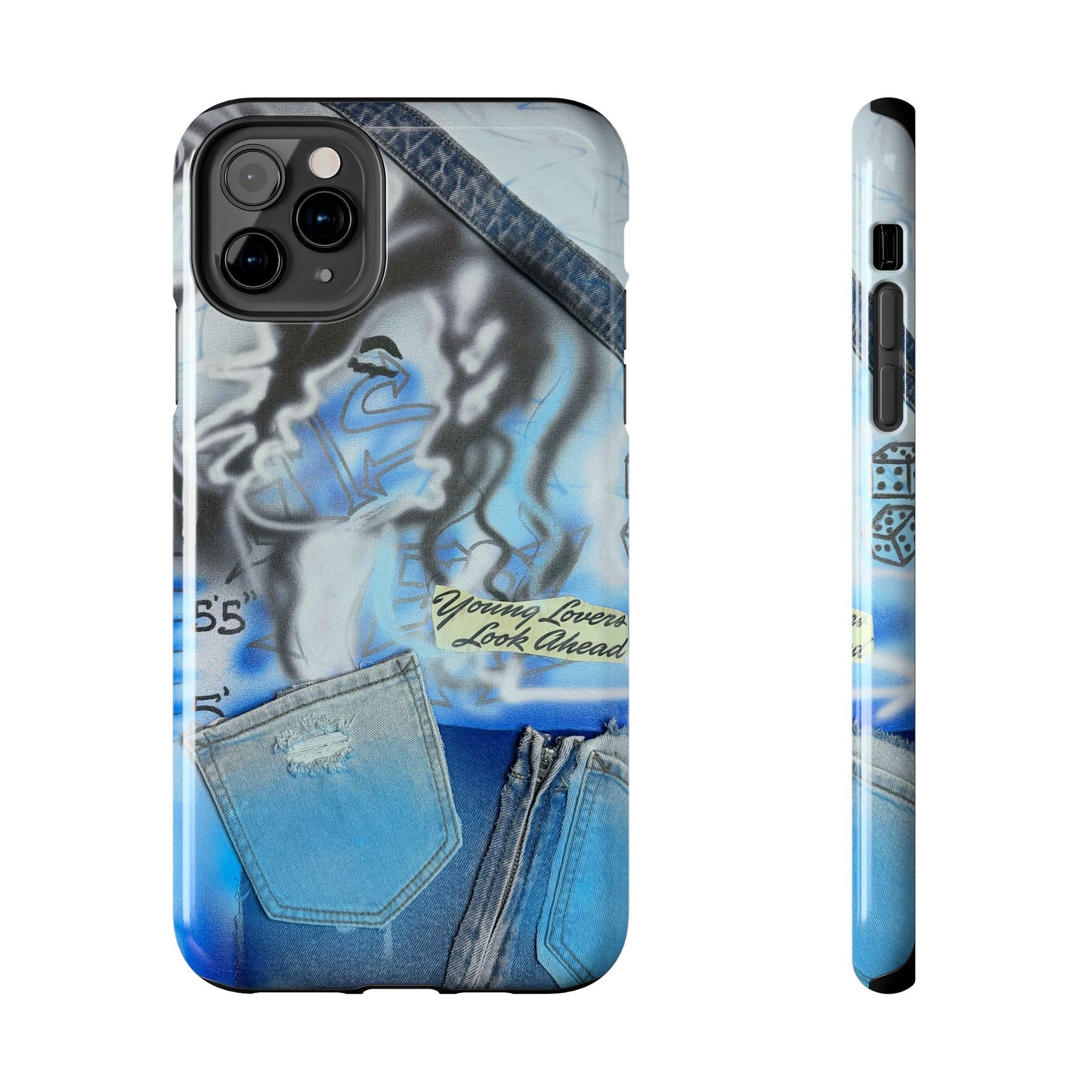 "young lovers" airbrush iPhone case