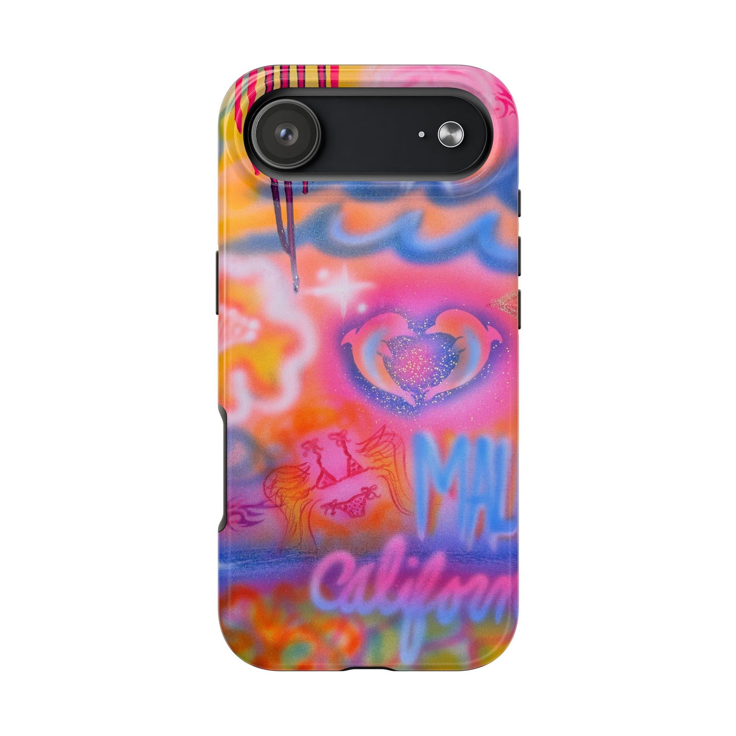 "mornings in malibu" airbrush iPhone case