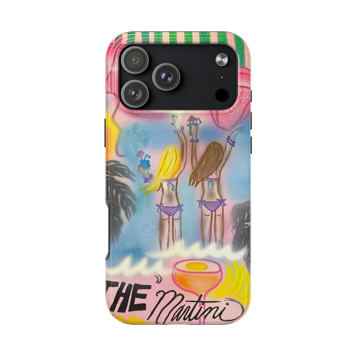 "kinis & tinis" airbrush iPhone case