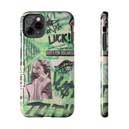 "lust over luck" airbrush iPhone case