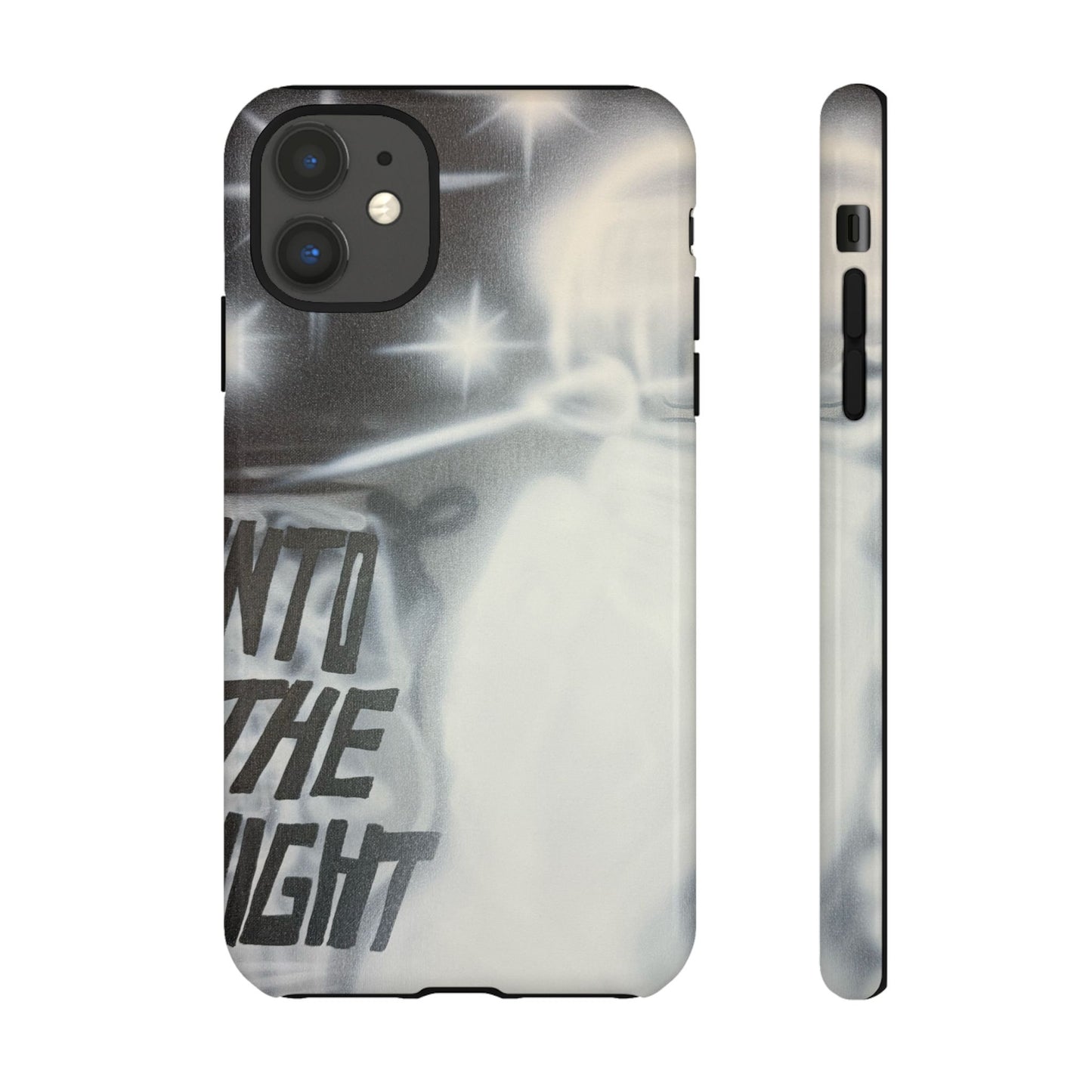 "into the night" airbrush iPhone case