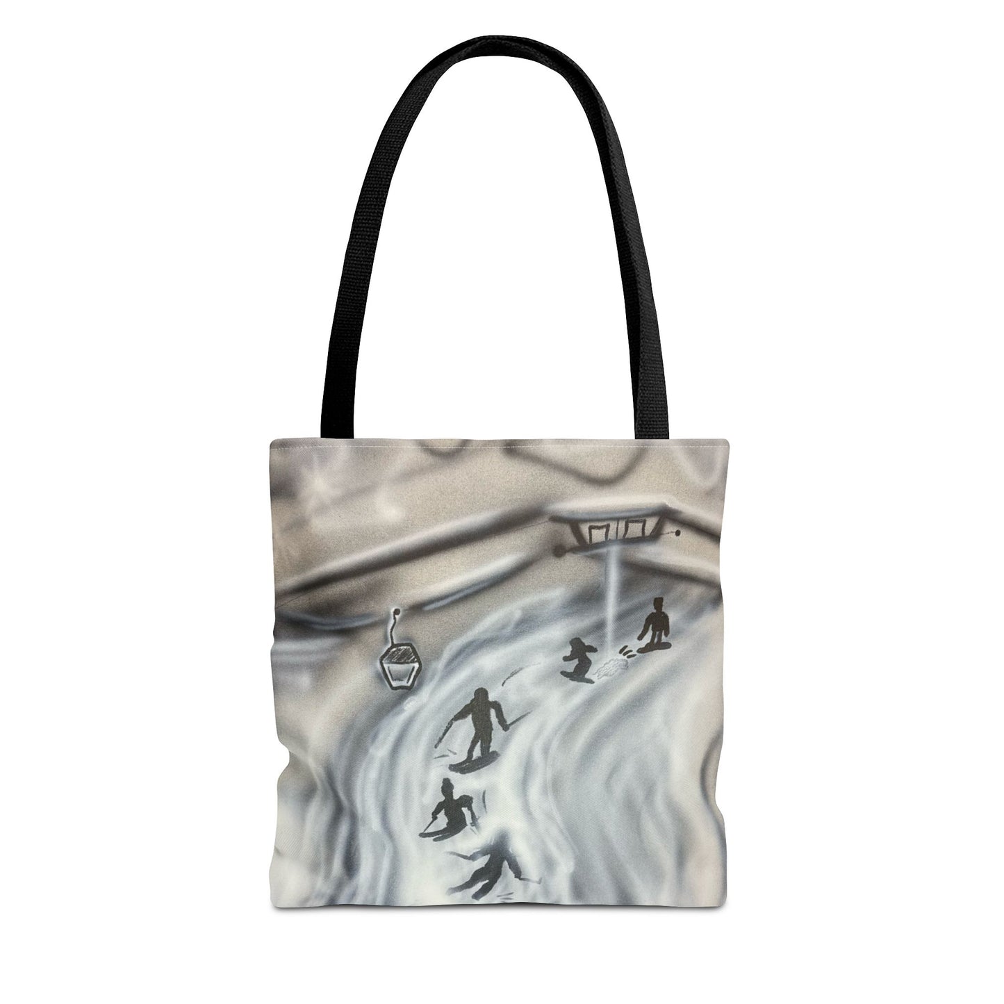 "arctic avalnache" airbrush tote bag