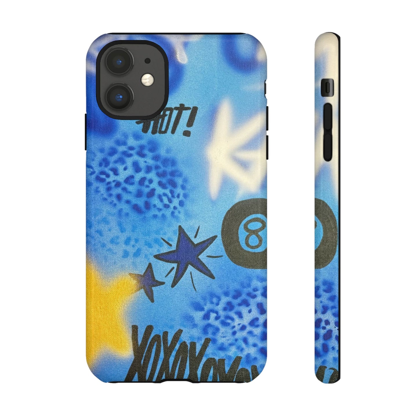 "brillant blues" airbrush iPhone case