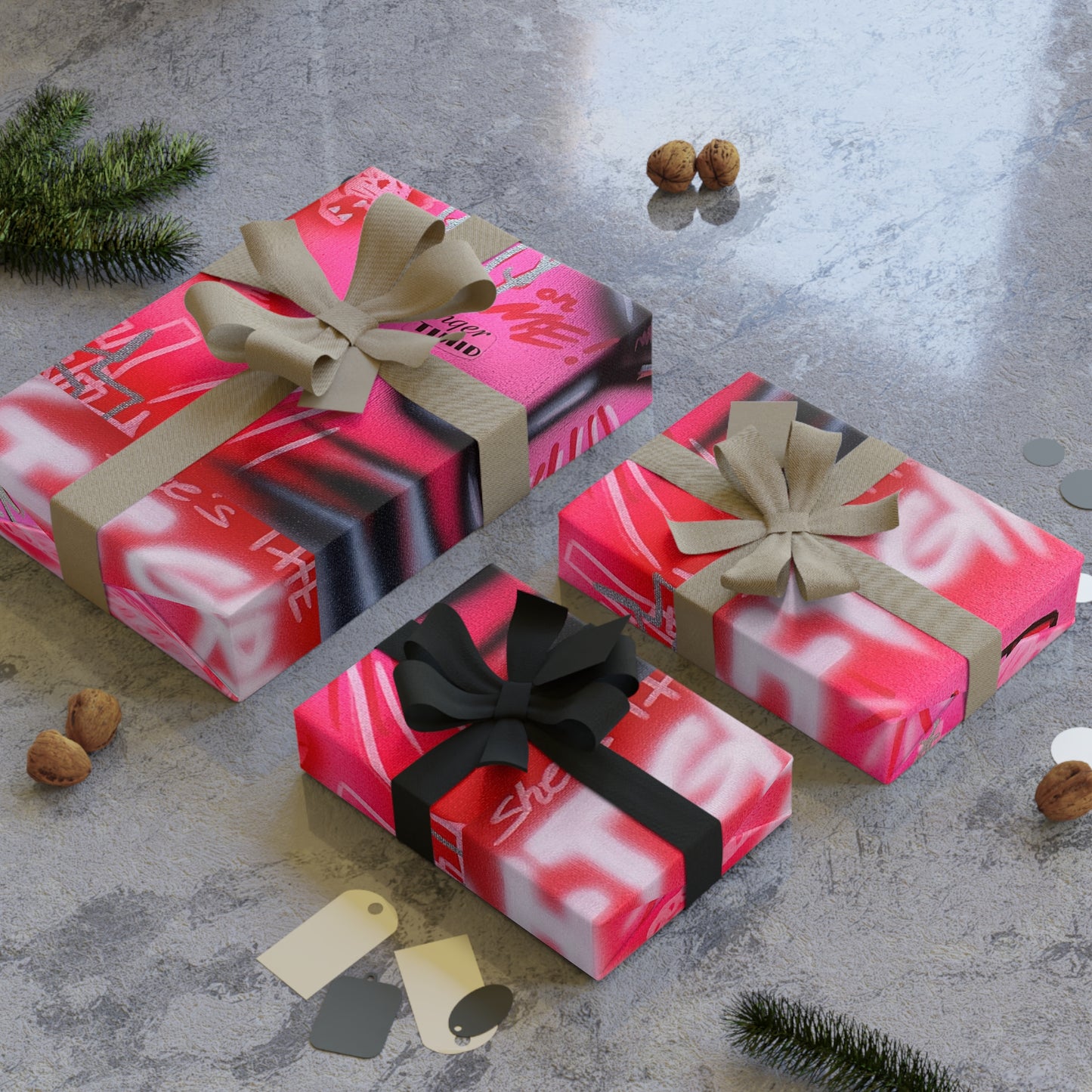 "extra dirty, plz" airbrush wrapping paper