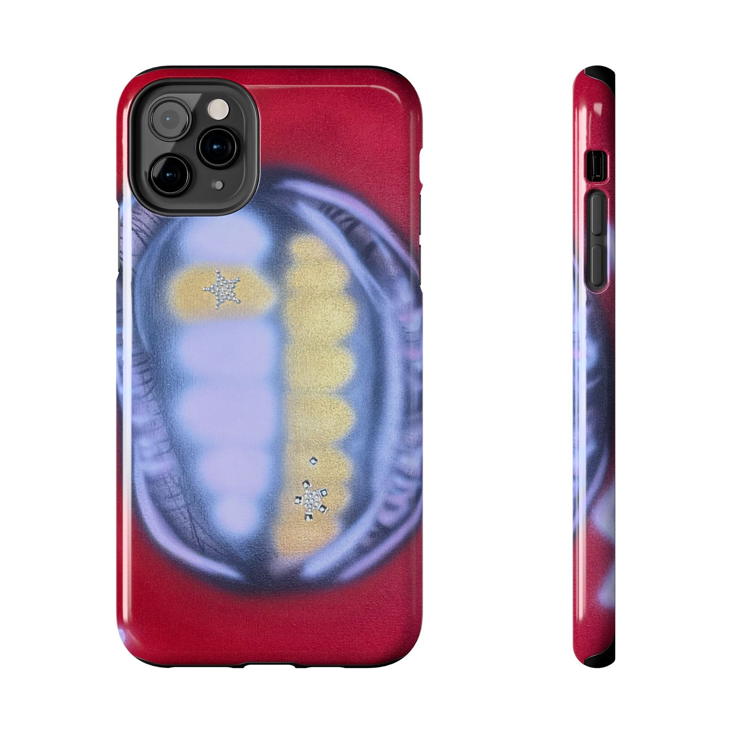 "bite me bling" airbrush iPhone case