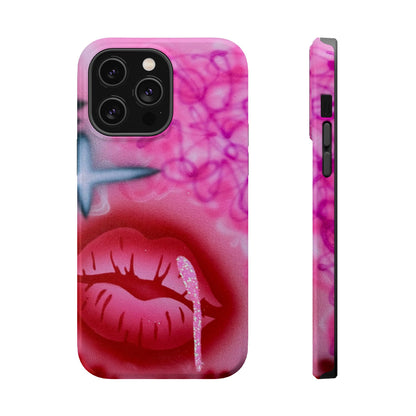 MagSafe limited edition "glitter aura" airbrush iPhone case