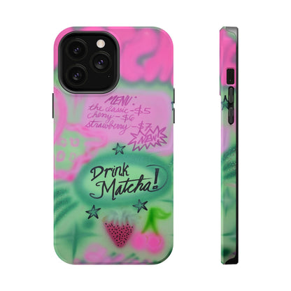MagSafe "matcha!" airbrush iPhone case