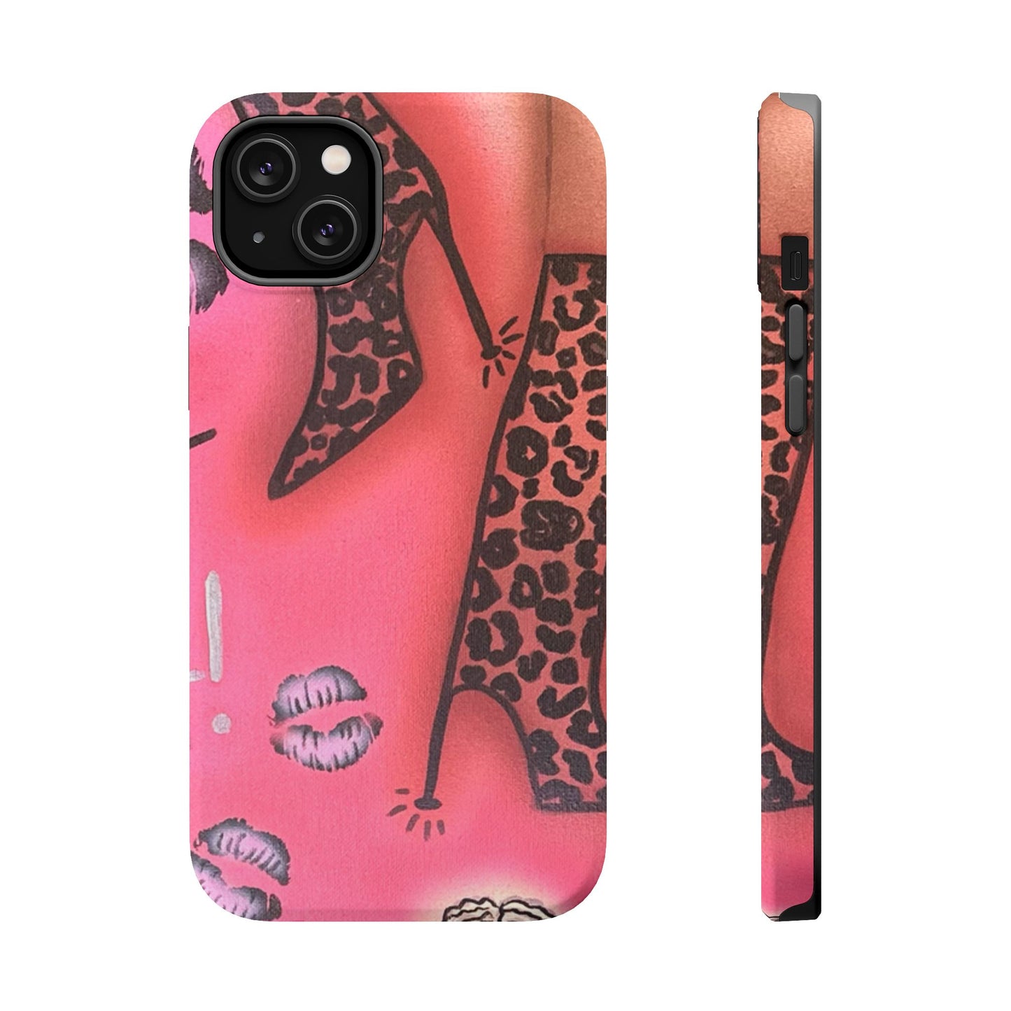MagSafe "cheetah boots" airbrush iPhone case