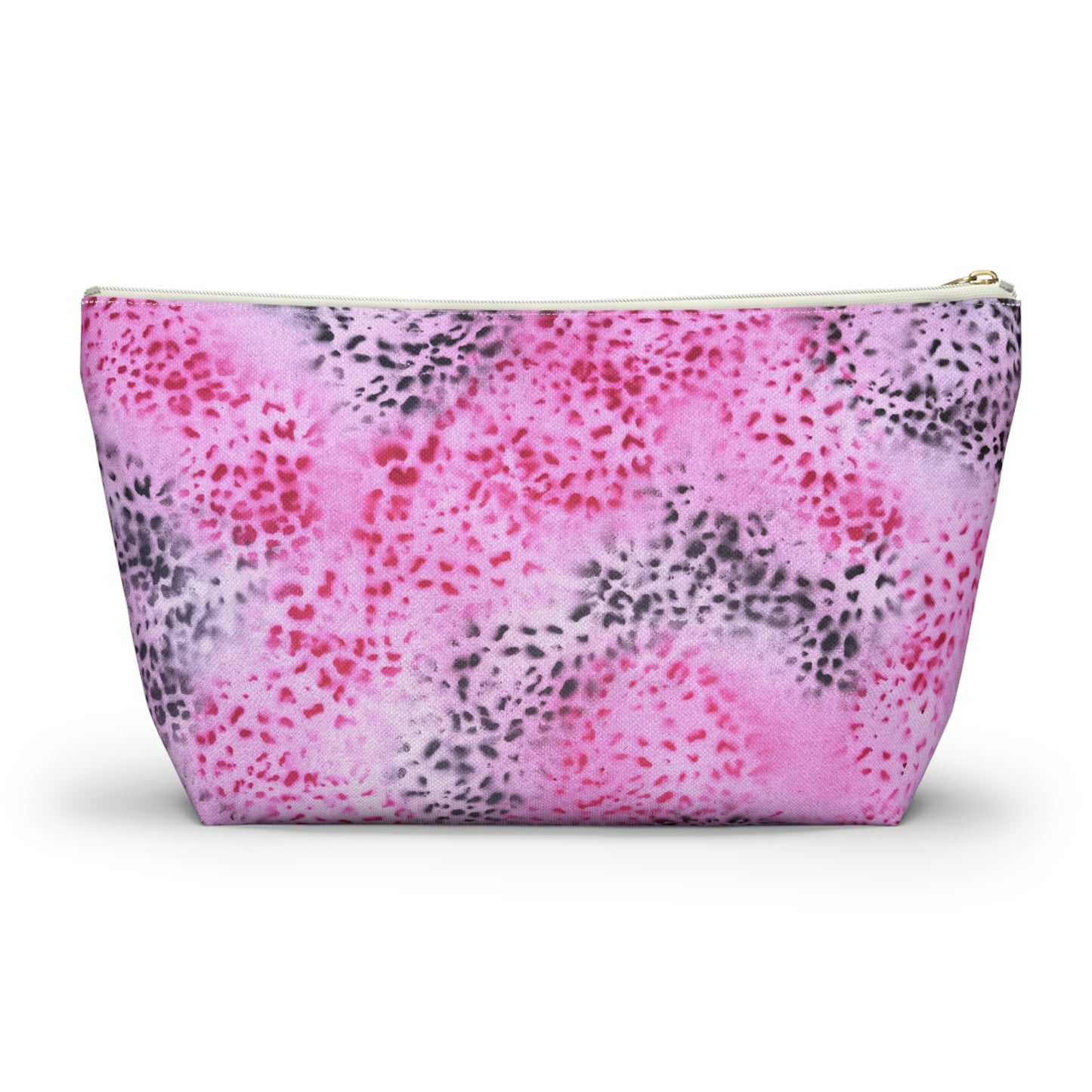"pink cheetah pt. 2" airbrush makeup pouch