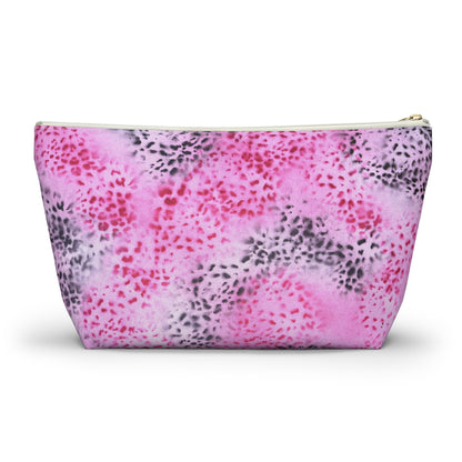 "pink cheetah pt. 2" airbrush makeup pouch