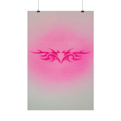 limited edition "trampstamp" airbrush rolled print