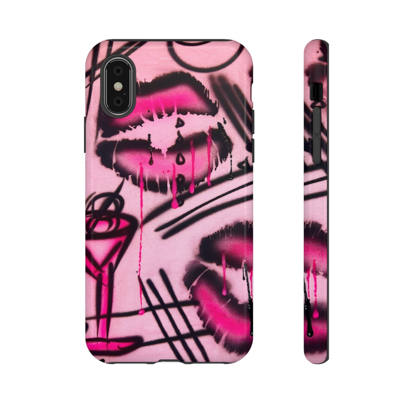 "glossy pout" airbrush iPhone case