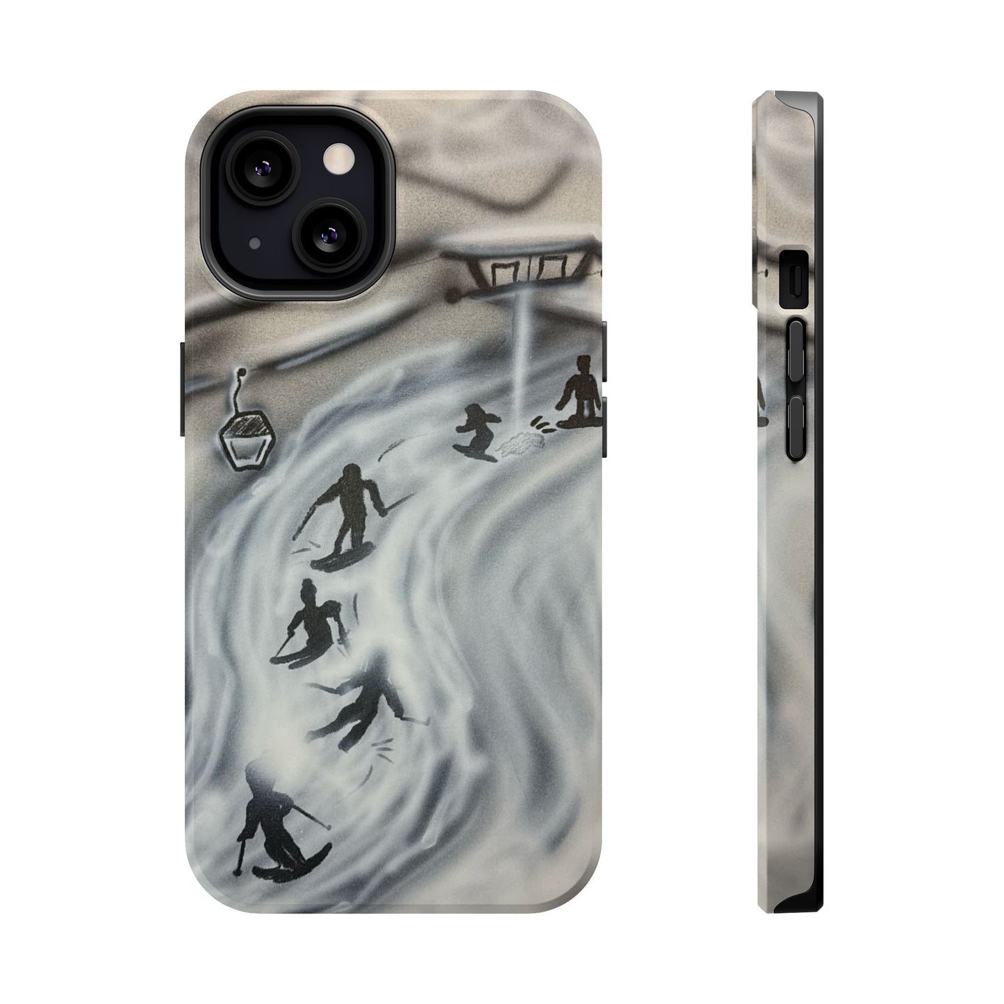 MagSafe "arctic avalanche" airbrush iPhone case