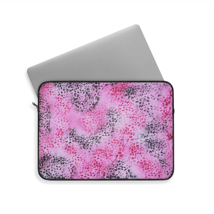 "pink cheetah pt. 2" airbrush laptop sleeve