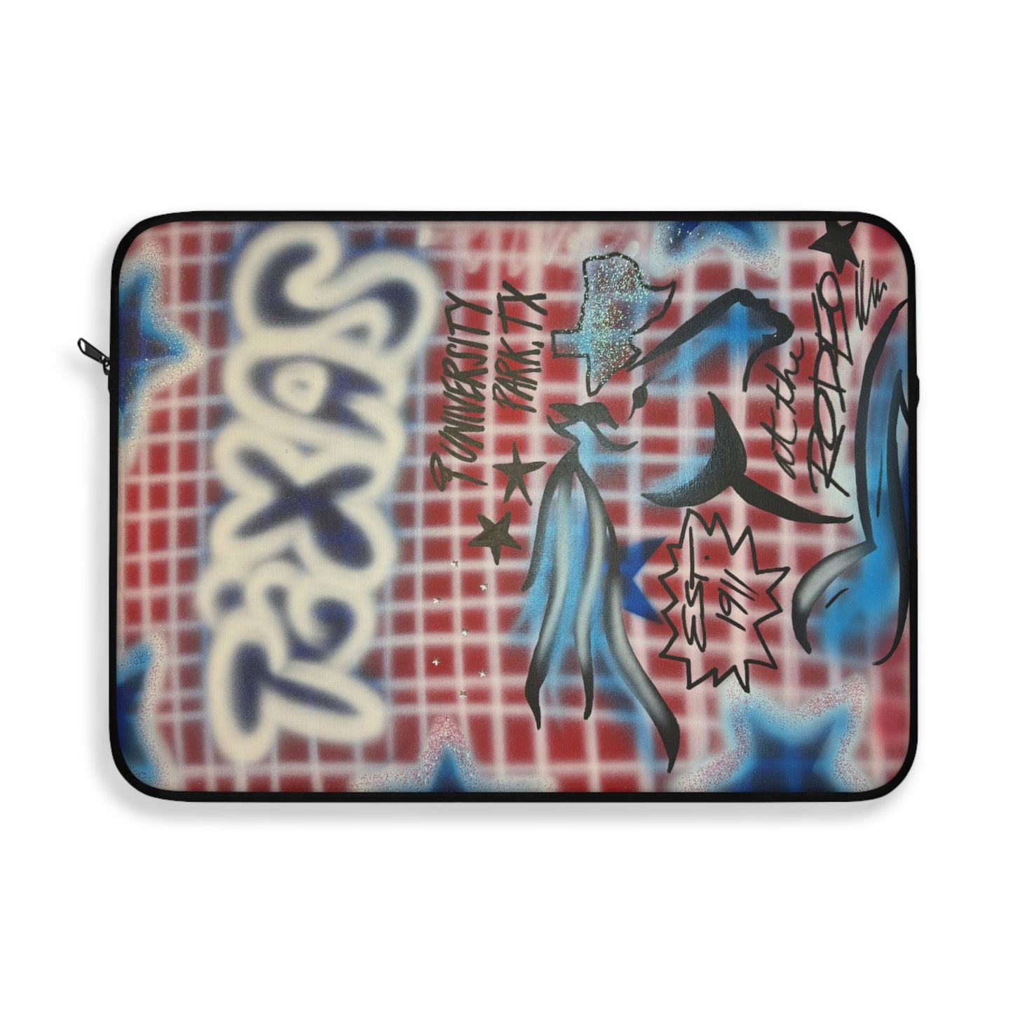 'texas" airbrush laptop sleeve