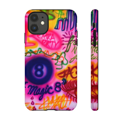 "colorful chaos" airbrush iPhone case