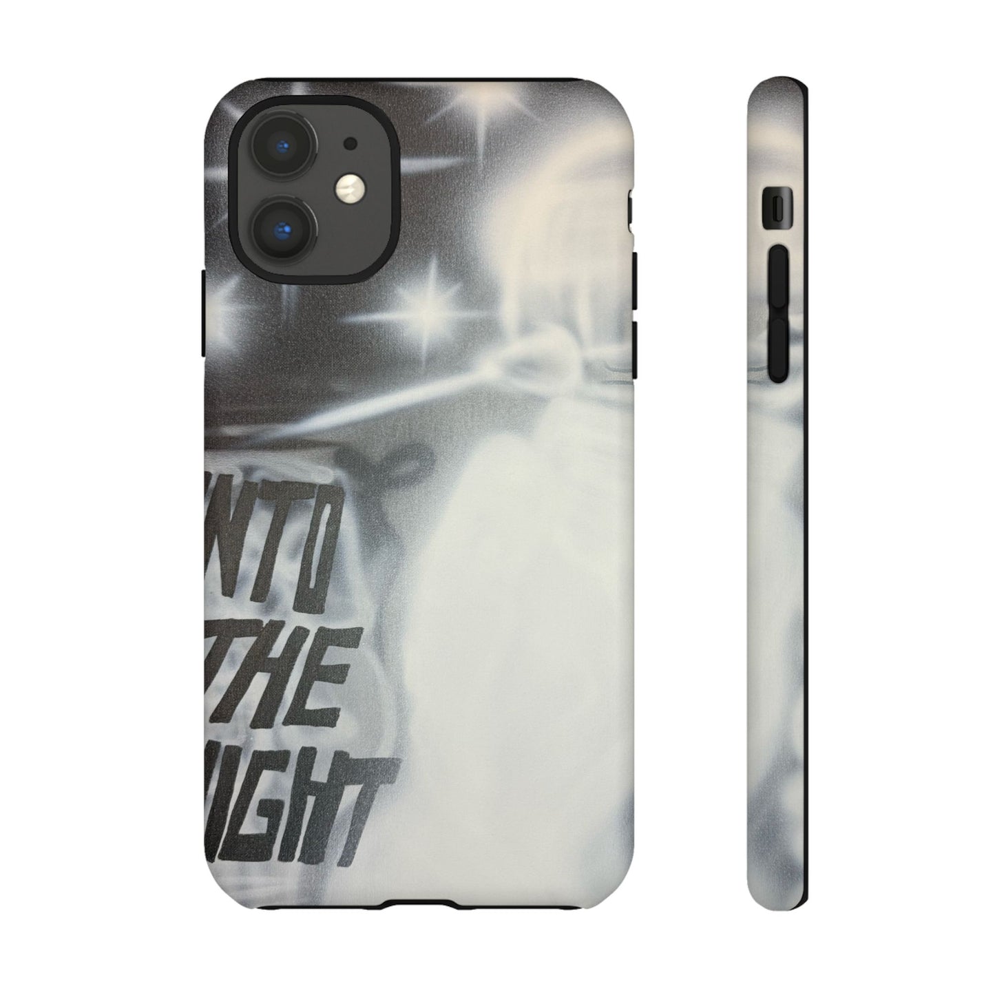 "into the night" airbrush iPhone case