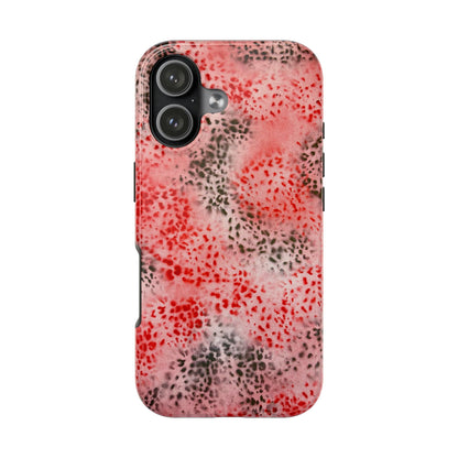 "red cheetah" airbrush iPhone case