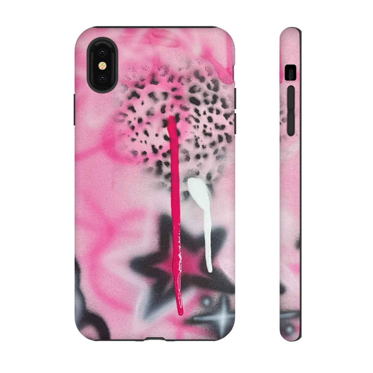 "pink cheetah" airbrush iPhone case