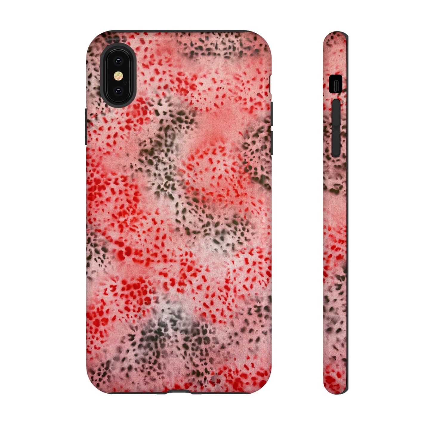 "red cheetah" airbrush iPhone case