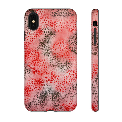 "red cheetah" airbrush iPhone case