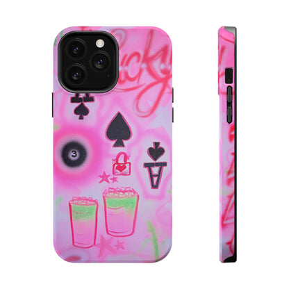 MagSafe "lucky ace" airbrush iPhone case