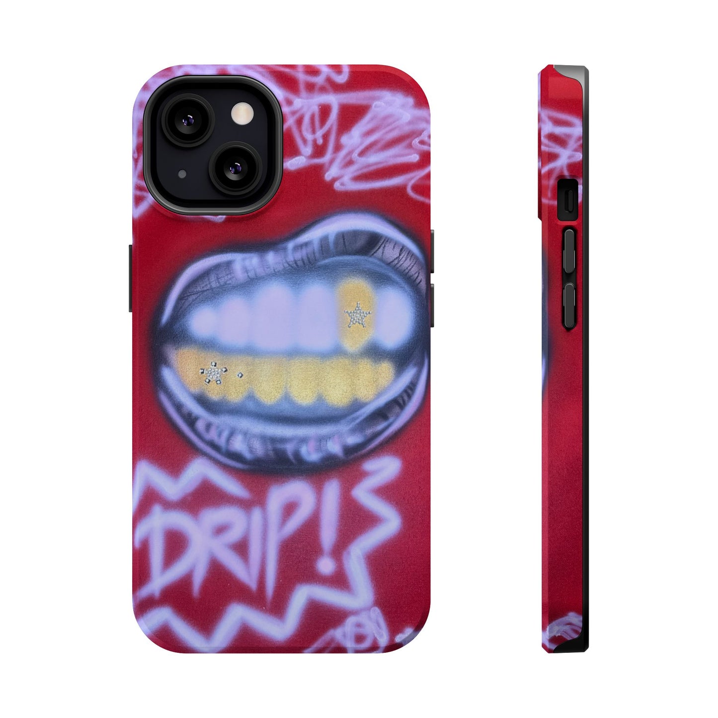 MagSafe "tooth drip" airbrush iPhone case