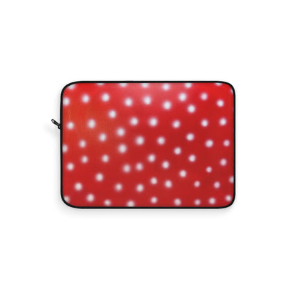 "cherry crush polka dot" airbrush laptop sleeve