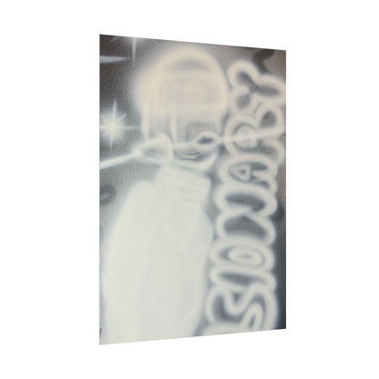 "visionary" airbrush rolled print