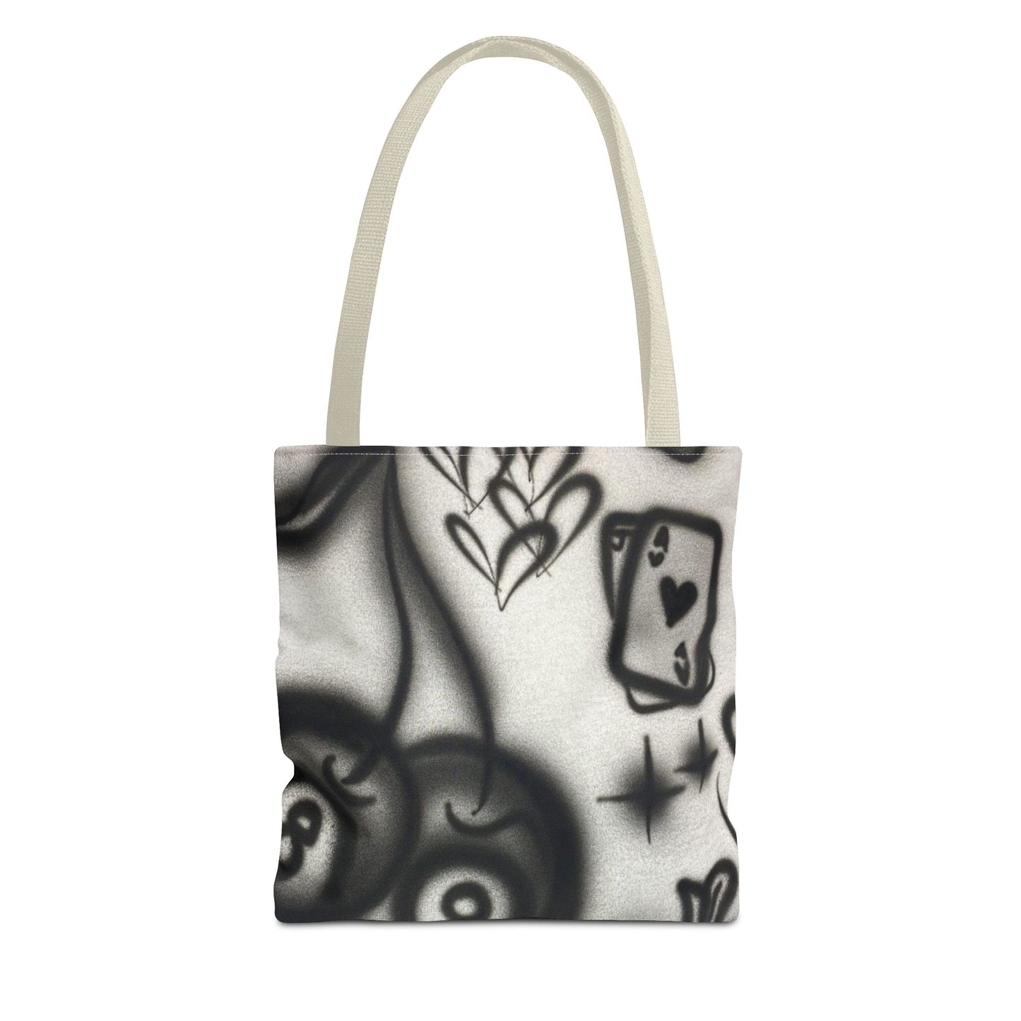 "hidden ace" airbrush tote bag