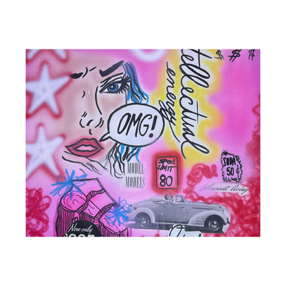 "intellectual energy" airbrush horizontal print