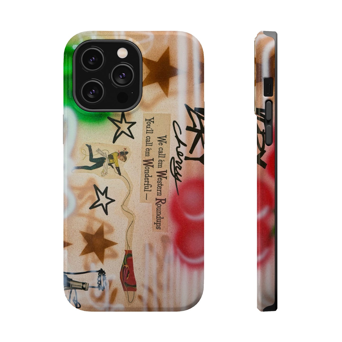 MagSafe "very cherry" airbrush iPhone case