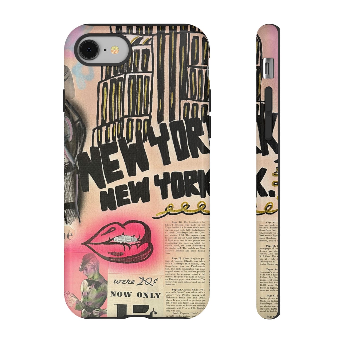 "new york, new york" airbrush iPhone case