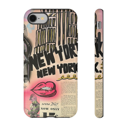 "new york, new york" airbrush iPhone case
