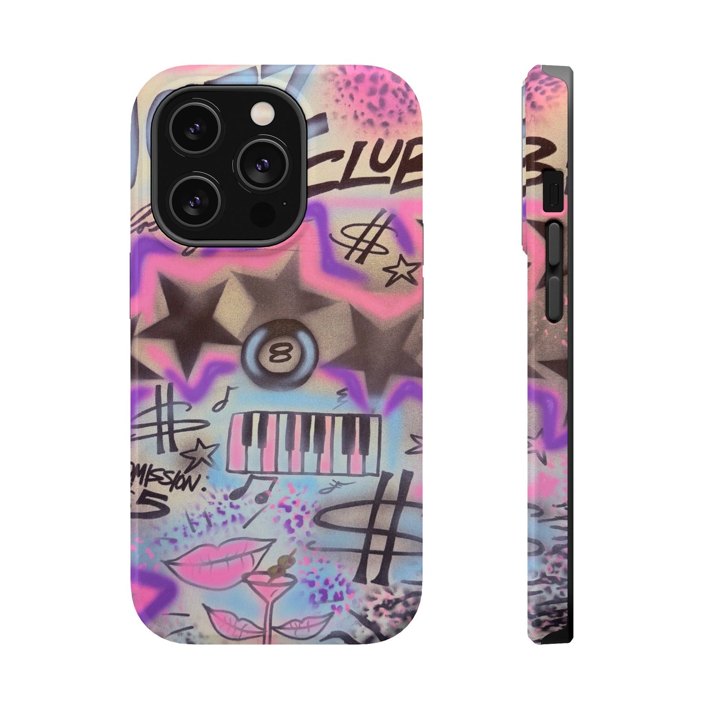 MagSafe "jazz club" airbrush iPhone case