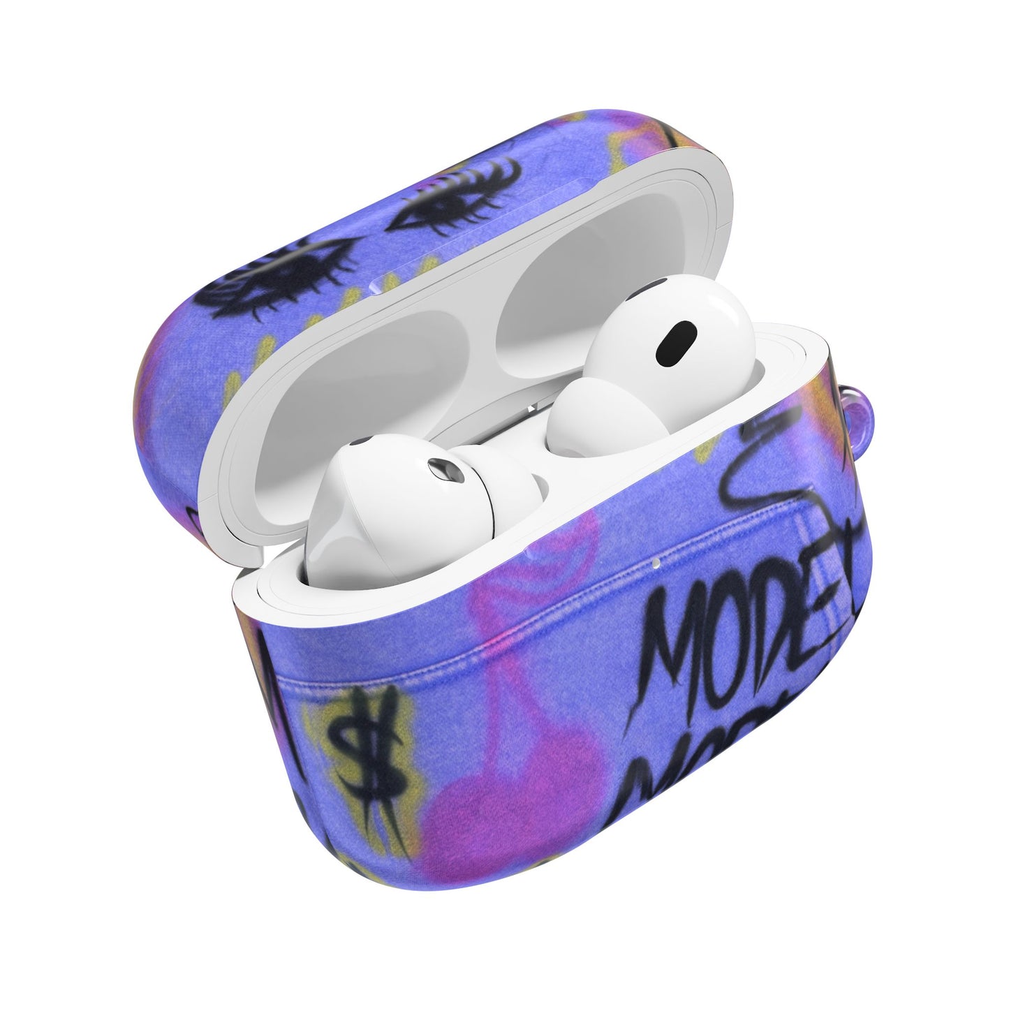 "eyes on lie$" airbrush airpod cases