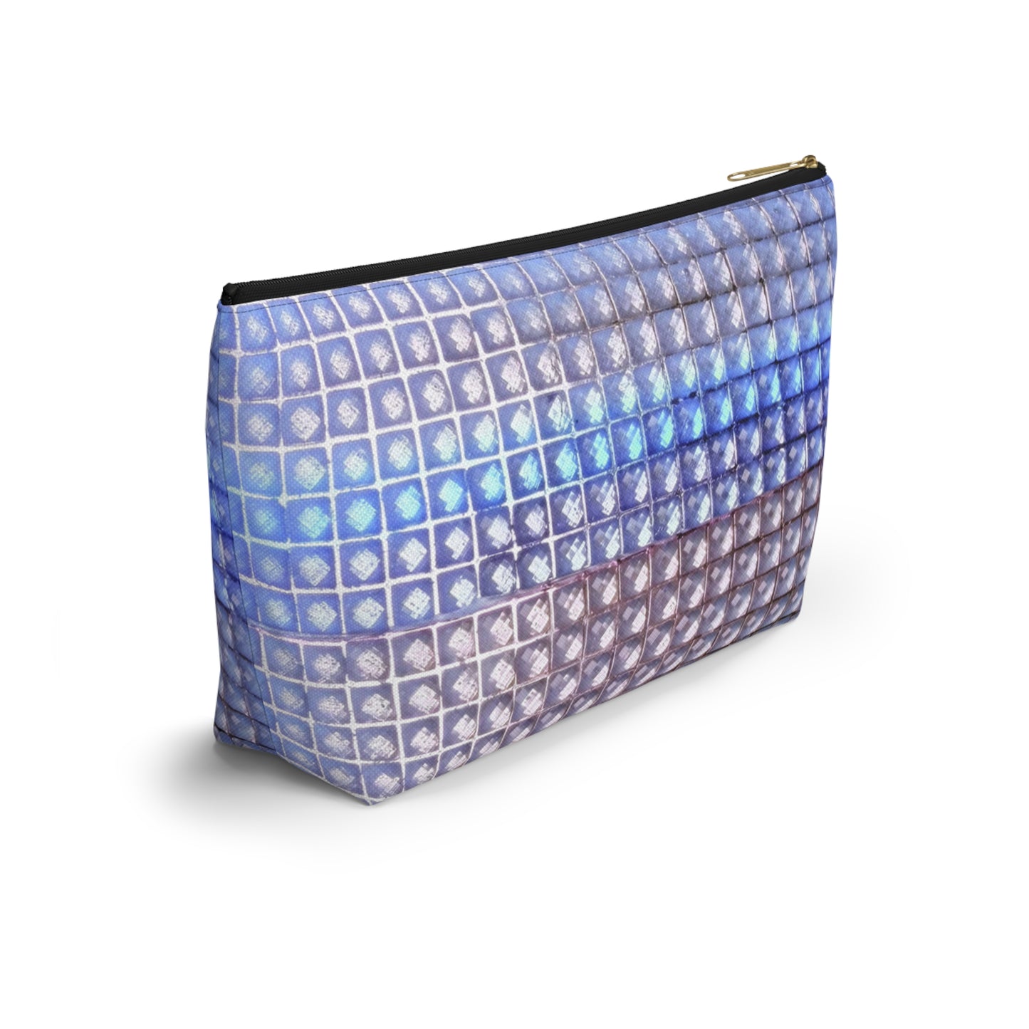 "blue studs" airbrush makeup pouch