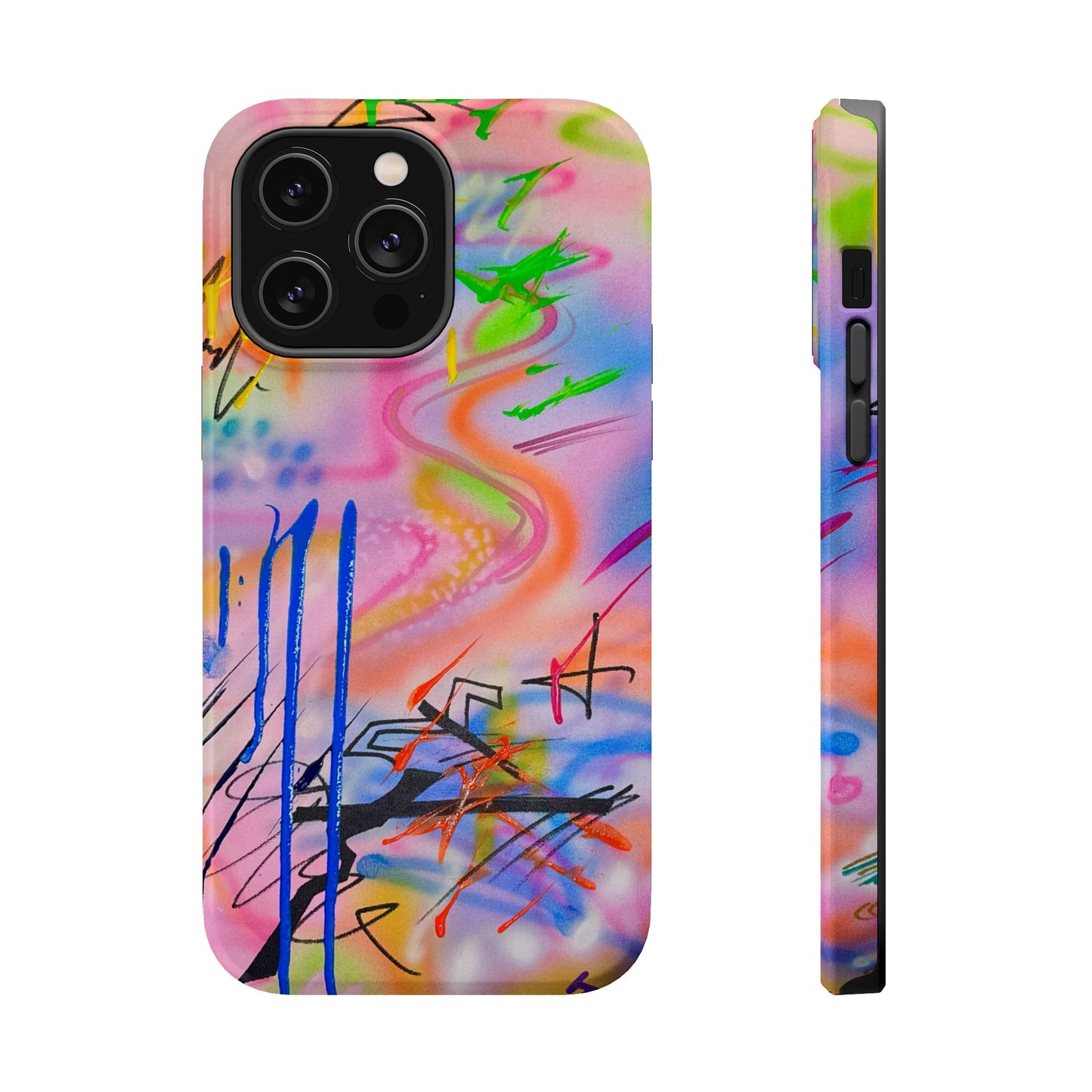 MagSafe "neon haze" airbrush iPhone case