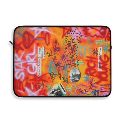 "rich, young, hot" airbrush laptop sleeve