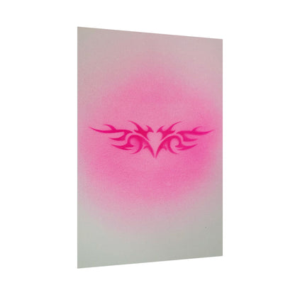 limited edition "trampstamp" airbrush rolled print