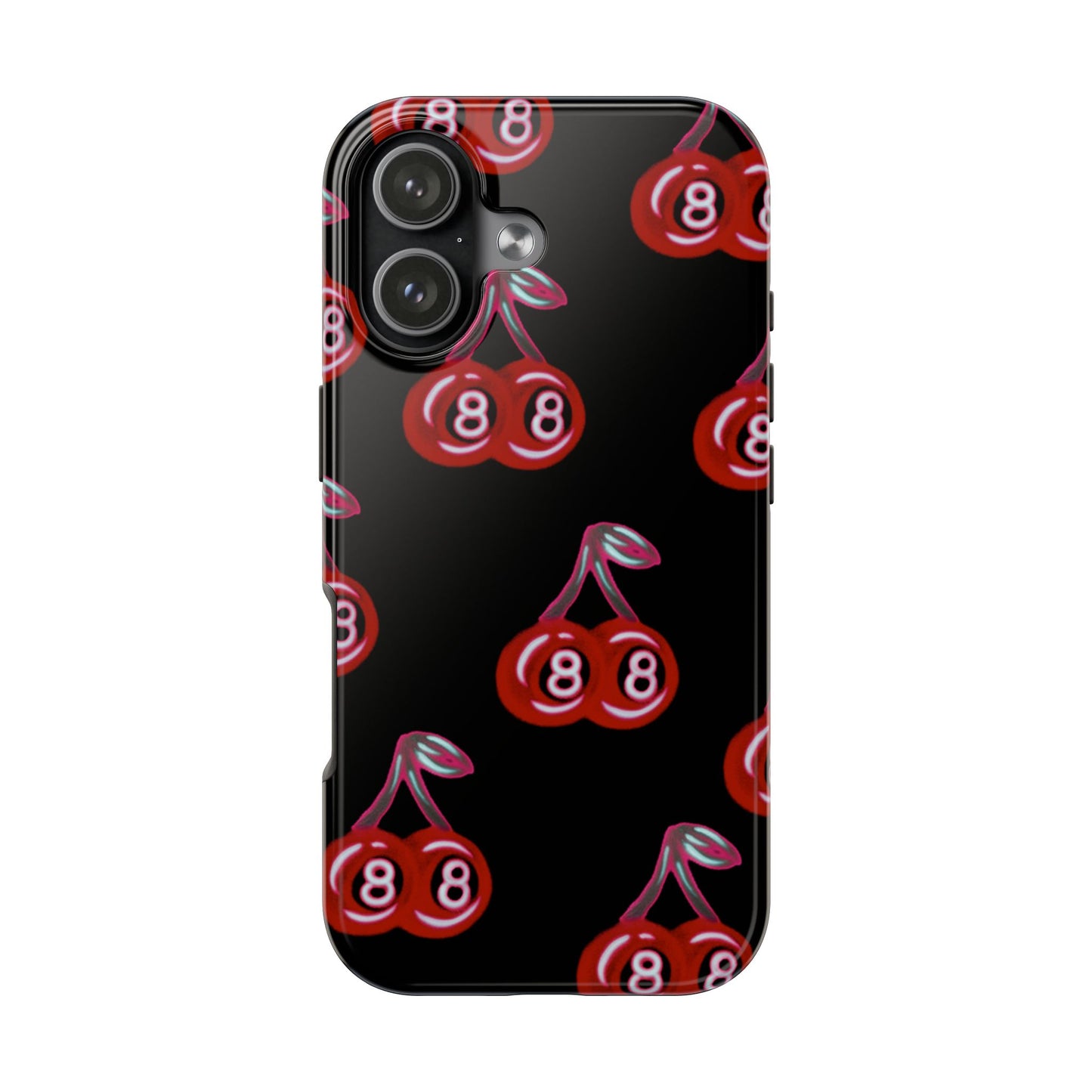 "black cherry 8ball" airbrush iPhone case
