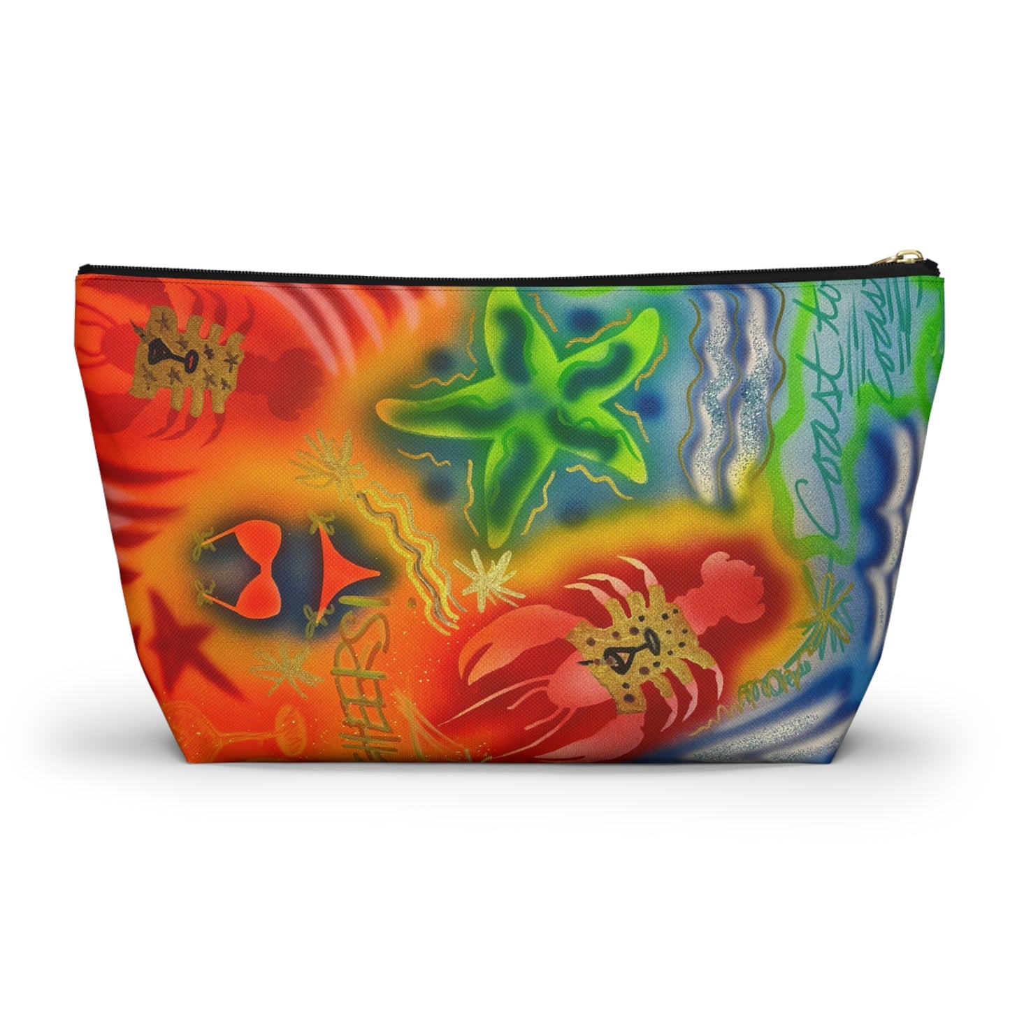 "tipsy lobster" airbrush makeup pouch