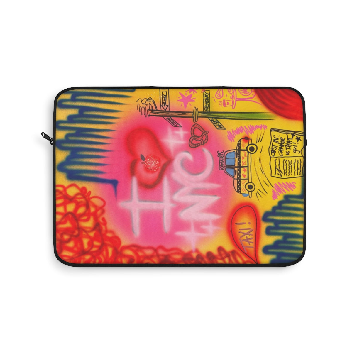"in the city" airbrush laptop sleeve