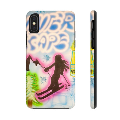 "winter escape" airbrush iPhone case