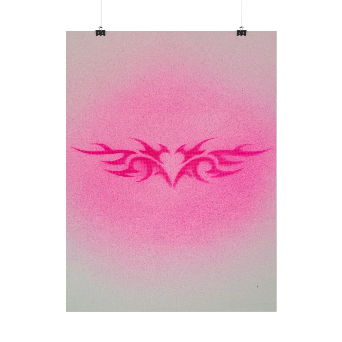 limited edition "trampstamp" airbrush rolled print