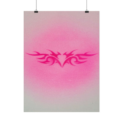 limited edition "trampstamp" airbrush rolled print
