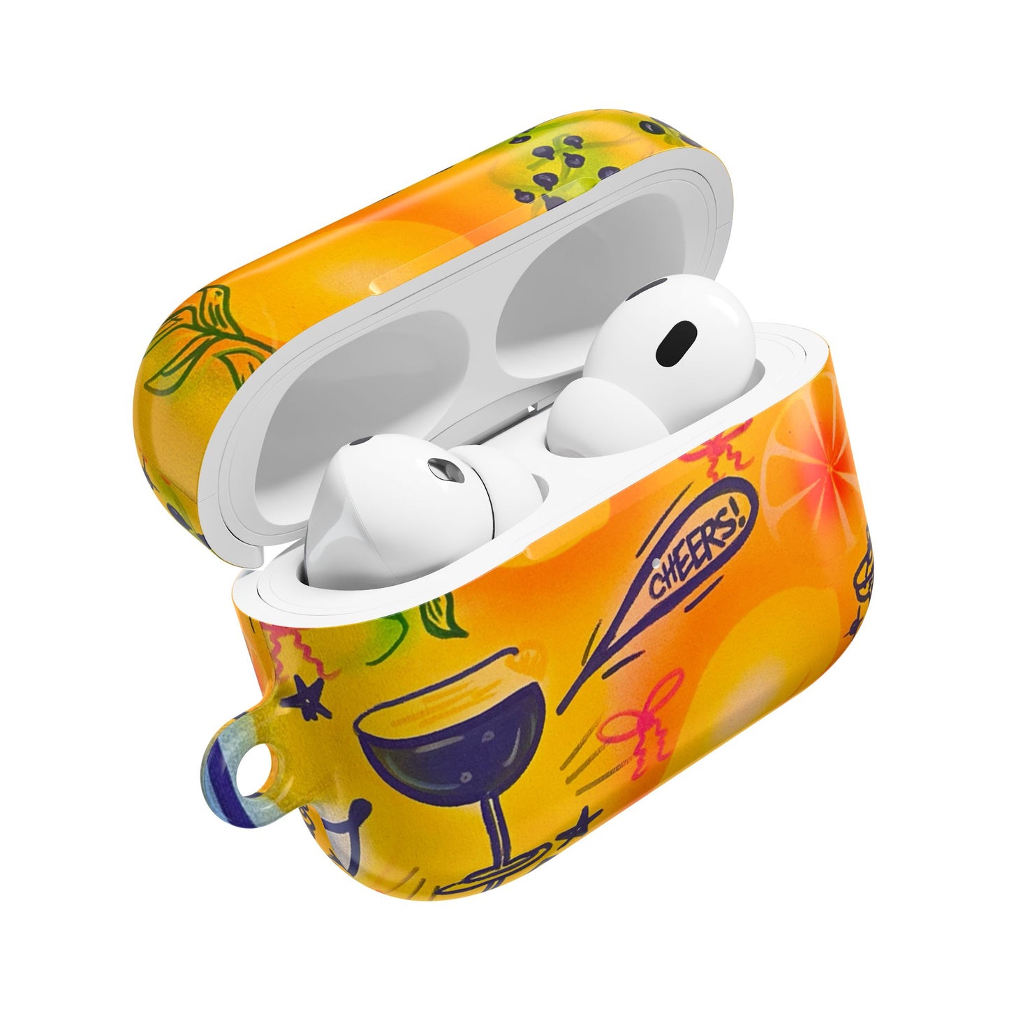 "citrus coastline" airbrush airpod cases